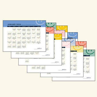 Monthly wellness and development activity calendars for students and families