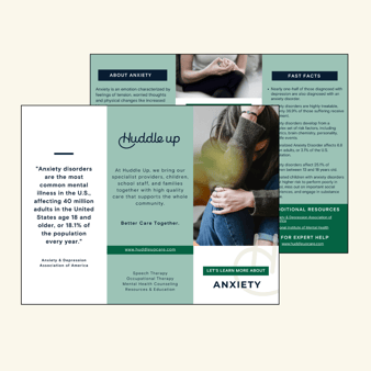 anxiety info brochure for parents