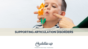 Supporting Articulation Disorders in the Classroom