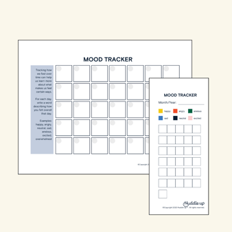 printable mood tracking sheets for students to track mood over time