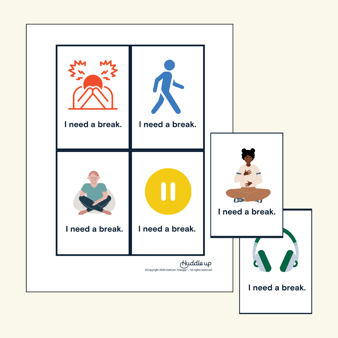 printable break cards for classroom use