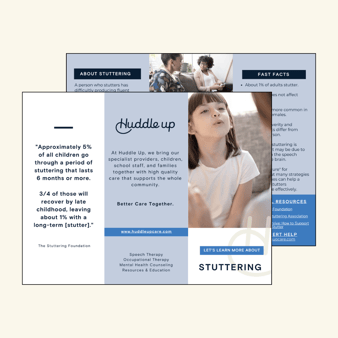 Stuttering information Brochure for parents